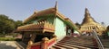 A wide perspective shot of The Global Vipassana Pagoda. India